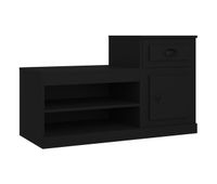 vidaxl mueble zapatero madera contrachapada negro 100x42x60 cm