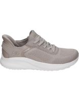 zapatilla skechers slip-ins bobs sport squad chaos taupe 117497-tpe 39