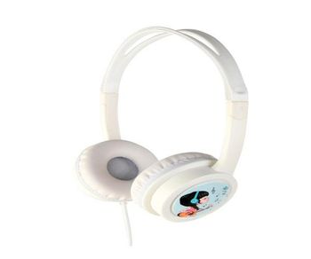 Auriculares para niños gembird con limitador de volumen / blanco / mhp-jr-w