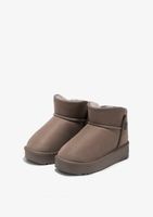 botas repelente al agua - nordic low basic taupe kids - marron