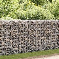 muro de gaviones  gavion para piedras  gavion decorativo con cubiertas acero galvanizado 150x60x100 cm cfw109269