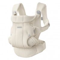 mochila porta bebe hold babybjorn material woven color crema