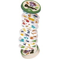 juego de observacion y reflejos asmodee dobble dinosaurios 55 cartas lata