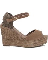 de la valeta charlene peep toe taupe