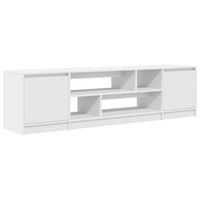mueble tv  mueble de salon  mesa de tv de madera de ingenieria blanco 1885x41x50 cm