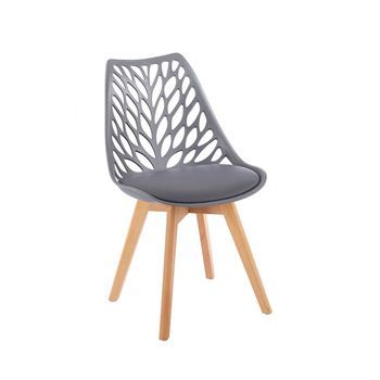 Pack 6 Sillas Viva De Polipropileno 82*53*53 Cm - Gris Oscuro