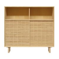 aparador alto de pino macizo natural 120 cm barnizado