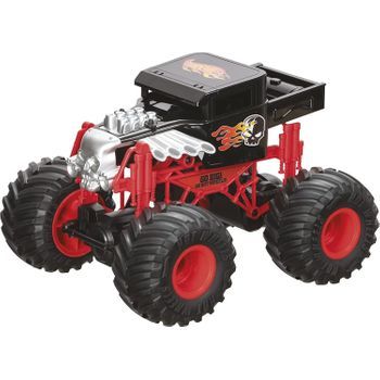 Radio Control Hot Wheels Monster Truck, Color Rojo/negro