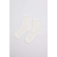 ysabel mora calcetines calcetines calados infantil algodon blanco para nina