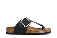 sandalias chanclas de piel para mujer black 36