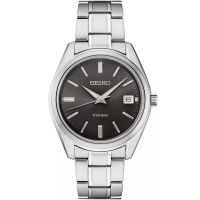 reloj clasico hombre titanio seiko neoclassic titanium sur375p1 402mm 100m wr cristal de zafiro caja y correa de titanio