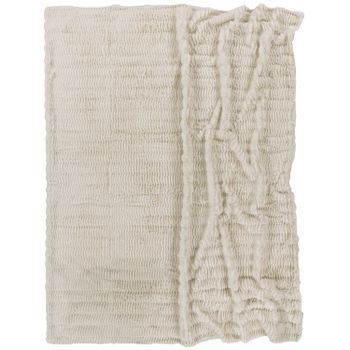 Manta suave Arnia crema 200x240 cm