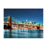 papel pintado 3d - puente brooklyn luminoso 400x309 cm