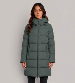 ECOALF para mujer. MCWGAJKMANLI0987W26-106 Chaqueta Manlie caqui oscuro (XL), Casual, Verde, Poliéster Reciclado