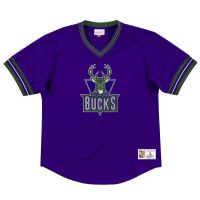camiseta milwaukee bucks mesh crewneck nba unbeaten - mitchell  ness