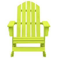 silla mecedora de jardin  silla de exterior  sillon adirondack madera maciza abeto verde