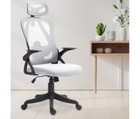 silla de oficina taos tela gris 66x58x122 cm
