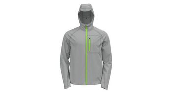 Chaqueta impermeable odlo zeroweight dual dry gris