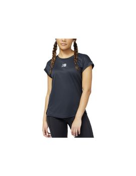 Camiseta de running New Balance Impact AT N-Vent Top Negro Mujer