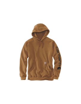 Sudadera Carhartt Sleeve Logo Hooded Sweatshirt Hombre Carhartt® Brown