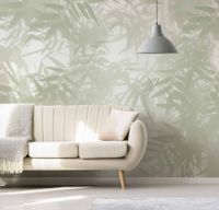 papel pintado panoramico sombras de planta bambu verde 225