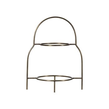 Soporte plano de acero inoxidable dorado