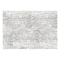 papel pintado 3d - white brick 250x175 cm