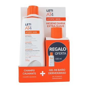 Leti AT-4 champu 250 ml + Gel de Baño 100ml