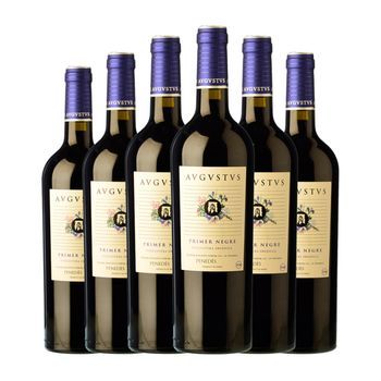 Augustus Vino Tinto Merlot-syrah Penedès Joven 75 Cl 13% Vol. (pack De 6 Unidades)