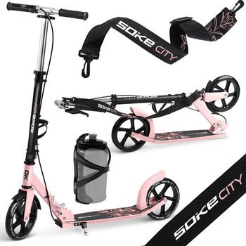 Patinete Soke City Negro Y Rosa