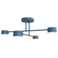 plafon de techo tanfa azul 4 luces