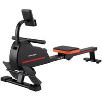 sportnow remo magnetico dispositivo de musculacion bluetooth conectado kinomap  zwift 16 niveles de resistencia 135x42x72cm rojo