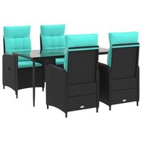 juego de mesa y sofa 5 uds vidaxl