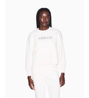 ax armani exchange para mujer xw002049af21298u1003 sudadera basica blanco m casual algodon