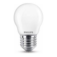 philips bombilla e27 led mate blanco calido 43w 40w