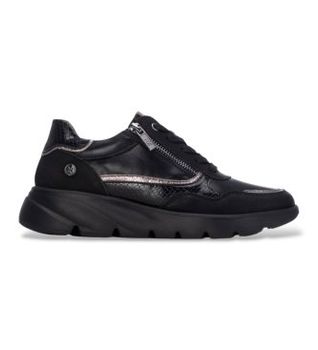 Xti para mujer. 14611103-NEGRO Zapatillas 146111 negro (41), 3 a 5cm, Cremallera, Casual