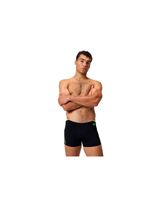 banador speedo boom splice aquashort hombre negro amarillo