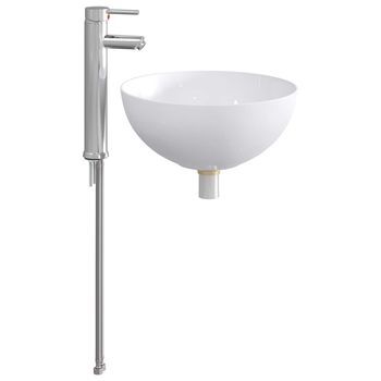 Lavabo De Baño Con Grifo Y Desagüe Cromado Vidaxl