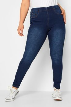 Yours For Good Jeggings Azúl Índigo De Tiro Alto Shaper Jenny, Mujer Curvy Y Tallas Grandes, Yours For Good