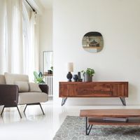 mueble para tv de palisandro macizo de 180 cm