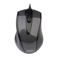 raton a4tech n-500f usb 1600dpi negro gris v-track right-hand
