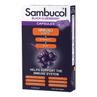 sambucol immuno forte black elderberry capsules