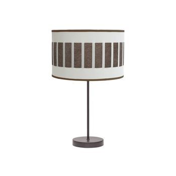Sobremesa Alto Ivanna 1xe27 Marron/blanco-oxido 62x30x30 Cm