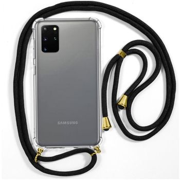 Cool Funda Negro con Cordón Liso para Samsung Galaxy S20 Plus