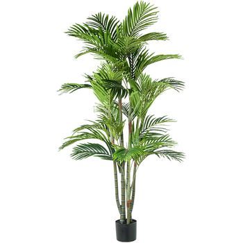 Planta Artificial Palmera Bamb U 190 Cm 6 Troncos 30 Hojas