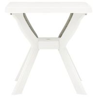 mesa de jardin  mesa bistro blanca plastico 70x70x72 cm