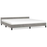 cama matrimonial  cama para adultos  estructura de cama con cabecero terciopelo gris claro 200x200cm