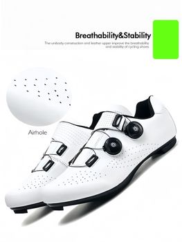 Zapatillas de ciclismo de carretera SPD, para montaña y todoterreno, cómodas y antideslizantes, unisex, para carreras de carretera y desplazamientos urbanos 37-46