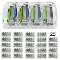 pack de 100 unidades recambio de cuchillas de afeitar filomatic filo6 en varios colores