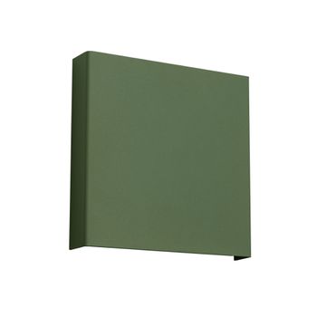 Aplique verde oliva acero alt. 15 cm